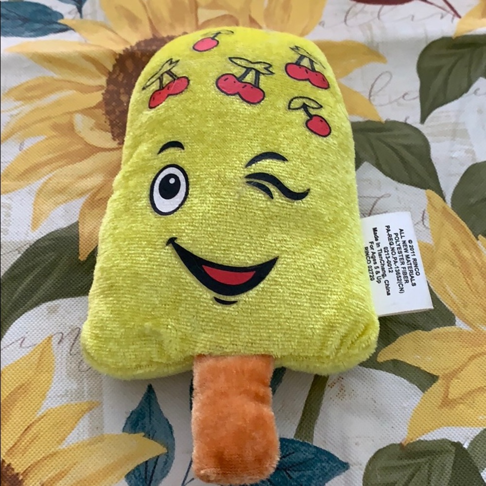 Cute popsicle with cherries plushie